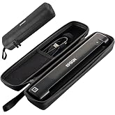 Caseling Case for Epson Workforce ES-50 ES-60W &amp; DS-70 Portable Scanner | Fits Epson ES-50, ES-60W &amp; DS-70, rigid shockproof EVA shell, internal accessory mesh pocket, secure double zipper