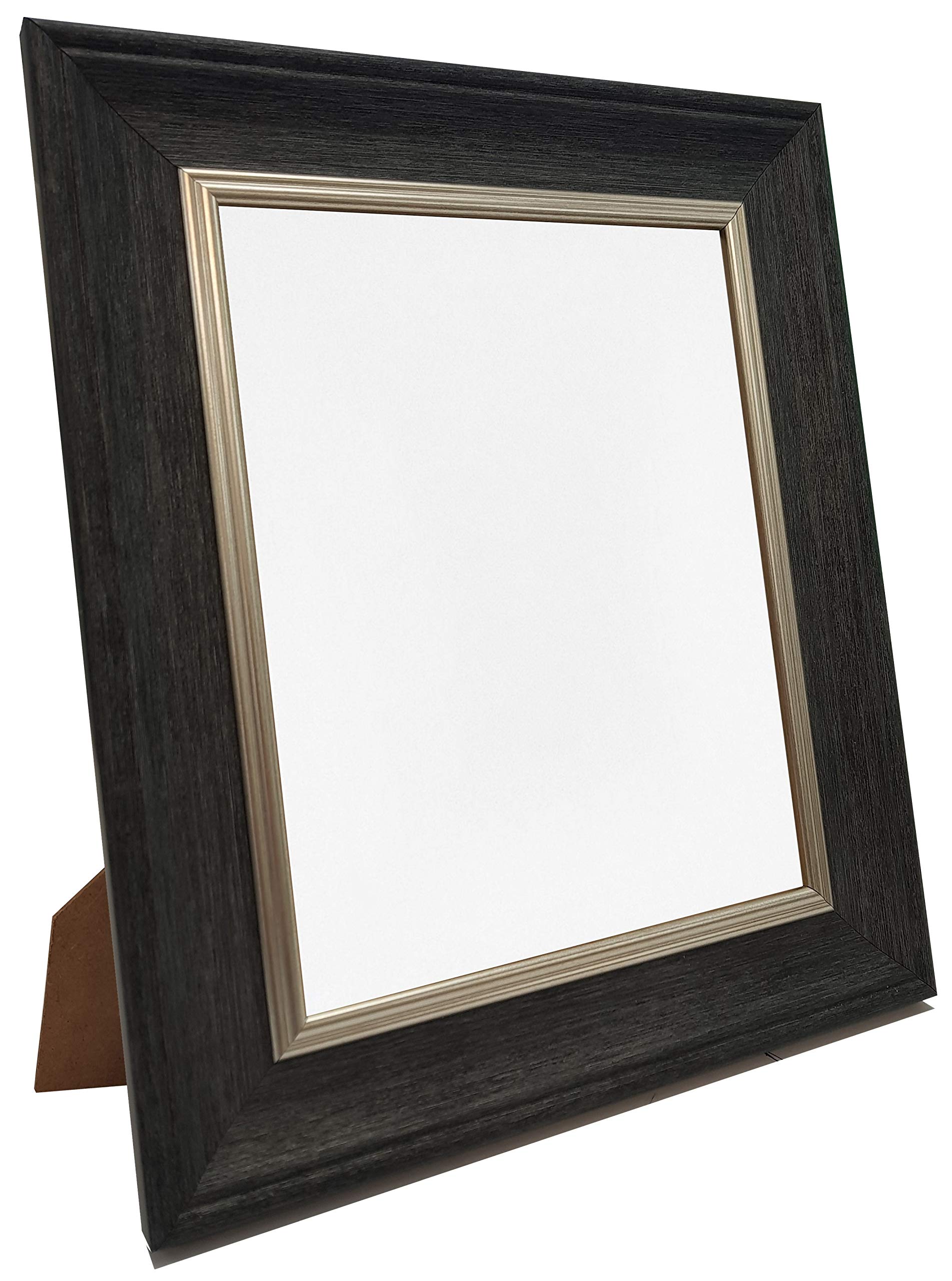 FRAMES BY POST Scandi Vintage Charcoal Grey Picture Photo Frame 5 x 5 inch