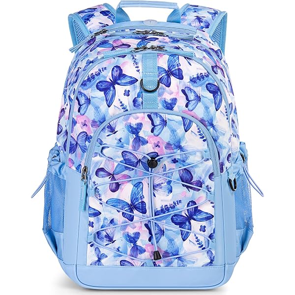 4PC Backpack Set with Lunch Bag & Crossbody for Teen Girls School Travel SPIRTUDE, Girls Backpack with Lunch Box Set, 17 inch, Pink  main image 2