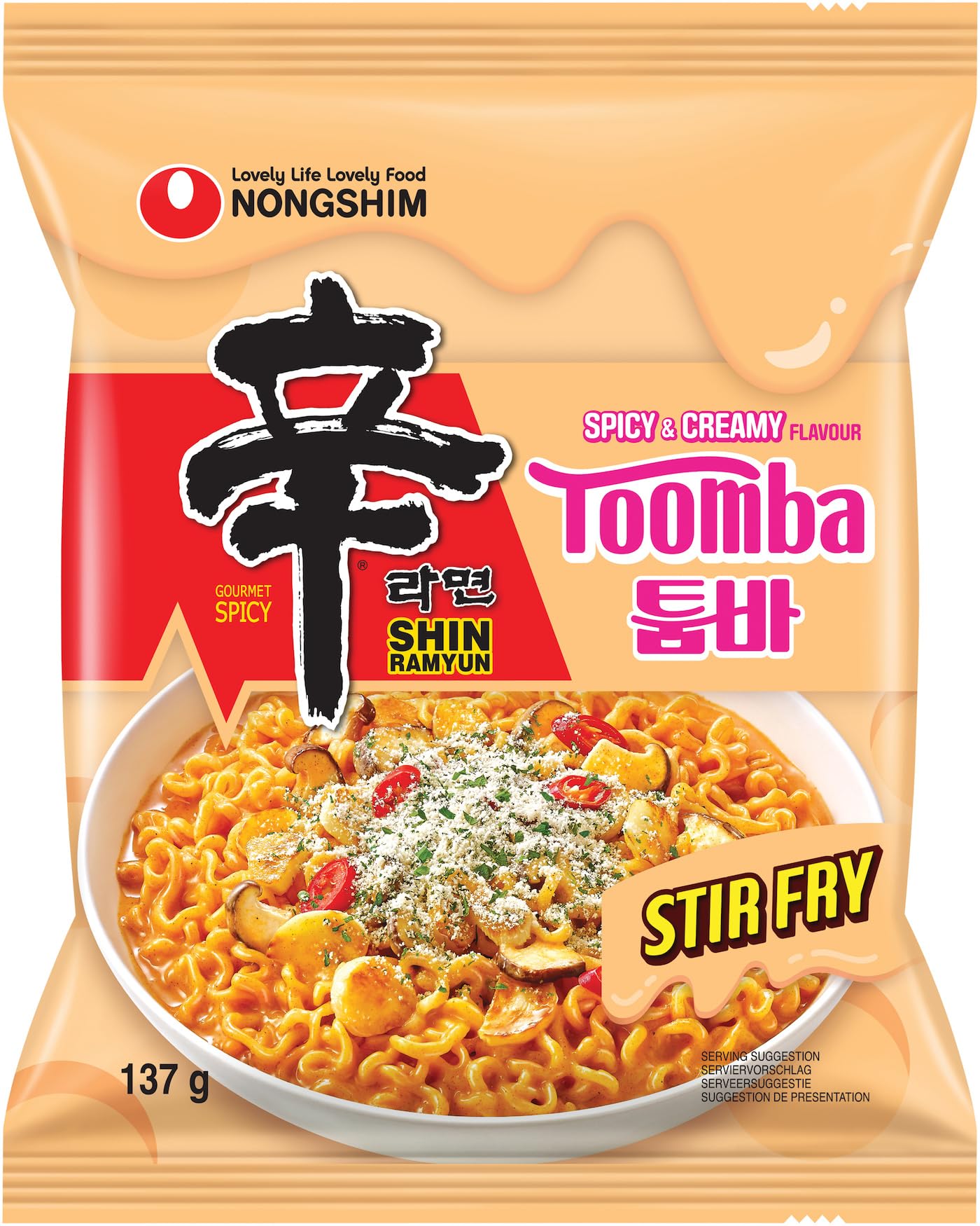NONGSHIM - Instant Noedels Shin Ramyun Toomba - Multipack (20 X 137 G)