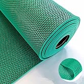 3 x10 Ft Non Slip Pool Mats for Deck, PVC Pool Mat Commercial Floor Matting 0.22'' Thick PVC Mesh Hollow for Swimming Pool Bathroom Kitchen Garage (3m)