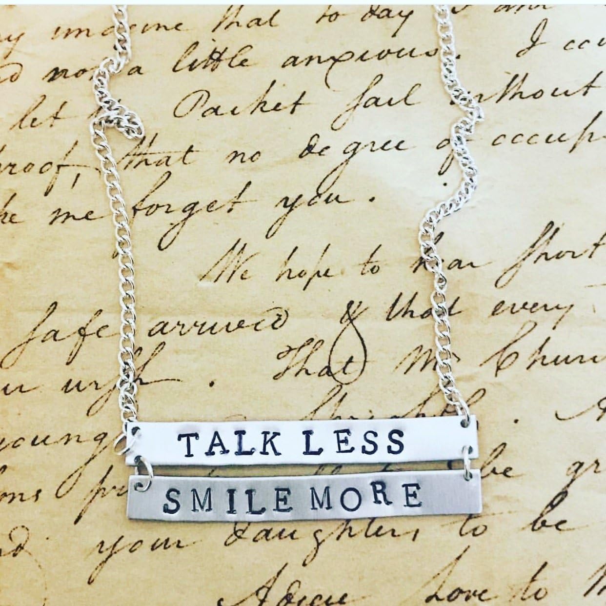 HAMILTON Broadway Aaron Burr, Sir Lyrics necklace