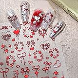 Bows Nail Art Stickers Decals 3D Self-Adhesive Bow