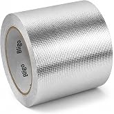 Bligo Aluminum Foil Tape 4in x 66ft, High Heat Resistant HVAC Duct Sealing | Reinforced Fiberglass Mesh Resists Tearing, Heat Shield Tape Thermal Insulation High Temp Protection, Indoor/Outdoor Use