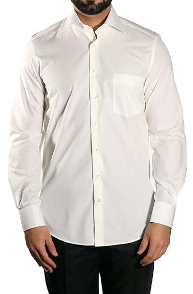 Muga Extra Manga Larga Camisa De Hombre Color Cremaivory