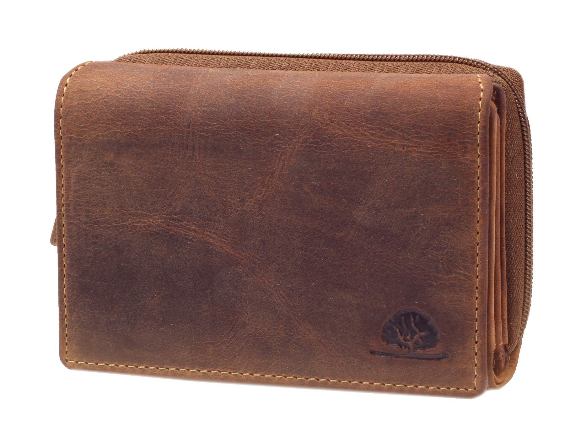 Greenburry Vintage wallet RFID leather 14 cm