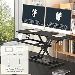 FLEXISPOT 40" Wide Standing Desk Converter Sit to