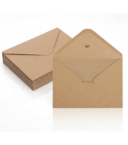 Amazon.com : Mini Kraft Envelopes 60 Pack (4'' x 2.7