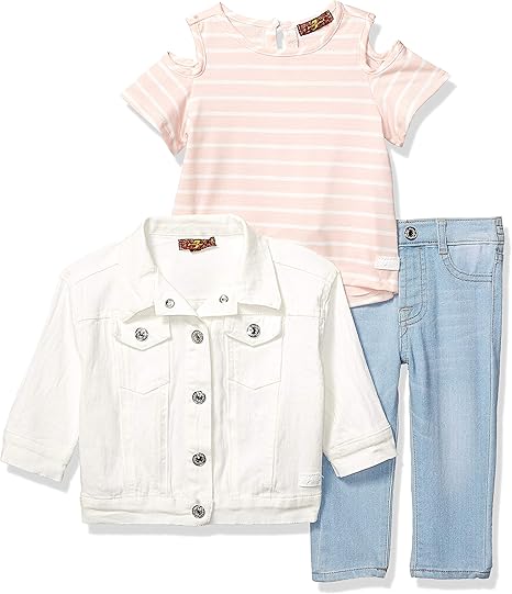 baby white denim jacket