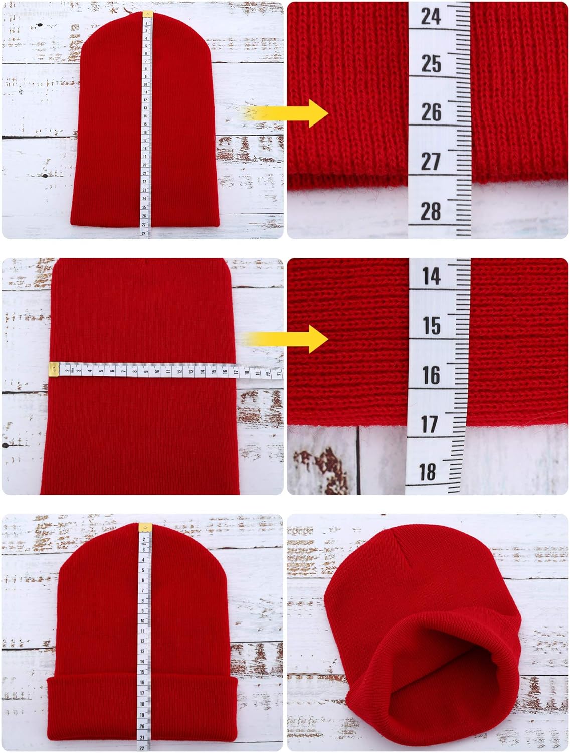 Zhanmai 12 Pieces Knit Hat Beanie Hats Warm Cozy Knitted Cuffed Skull Cap for Adults Kids (Multicolor) at  Women’s Clothing store