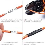 Wirefy 100pc Non Insulated Butt Connectors Kit 24-8 AWG Pure Copper Crimp Wire view 7