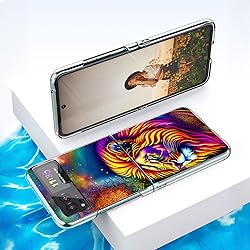 Bcov Case for Motorola Razr 2023,Colorful Lion