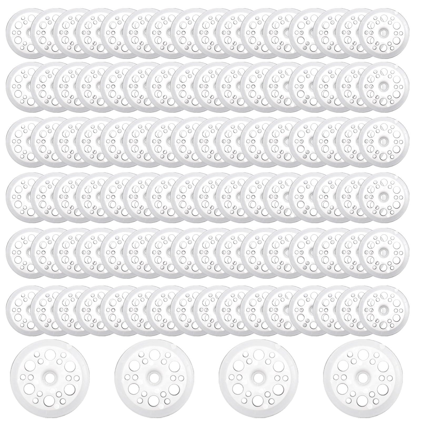 Pack of 100 Plastic Washers PP Washers Foam Panels Washers for Attaching and Supporting Foam Insulation Plates