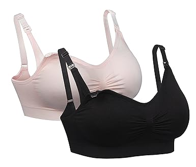 iLoveSIA Damen Still-BHS Pack Schwangerschaft Still ohne Bügel Nahtlose Umstandsmode Unterwäsche S M L XL