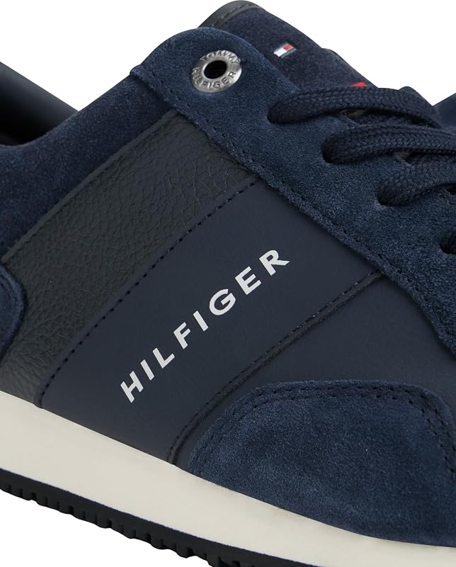 Baskets De Running Homme Iconic Leather Suede Mix Runner Chaussures De Sport, Bleu (Midnight), 42 EU — photo 5 sur 8