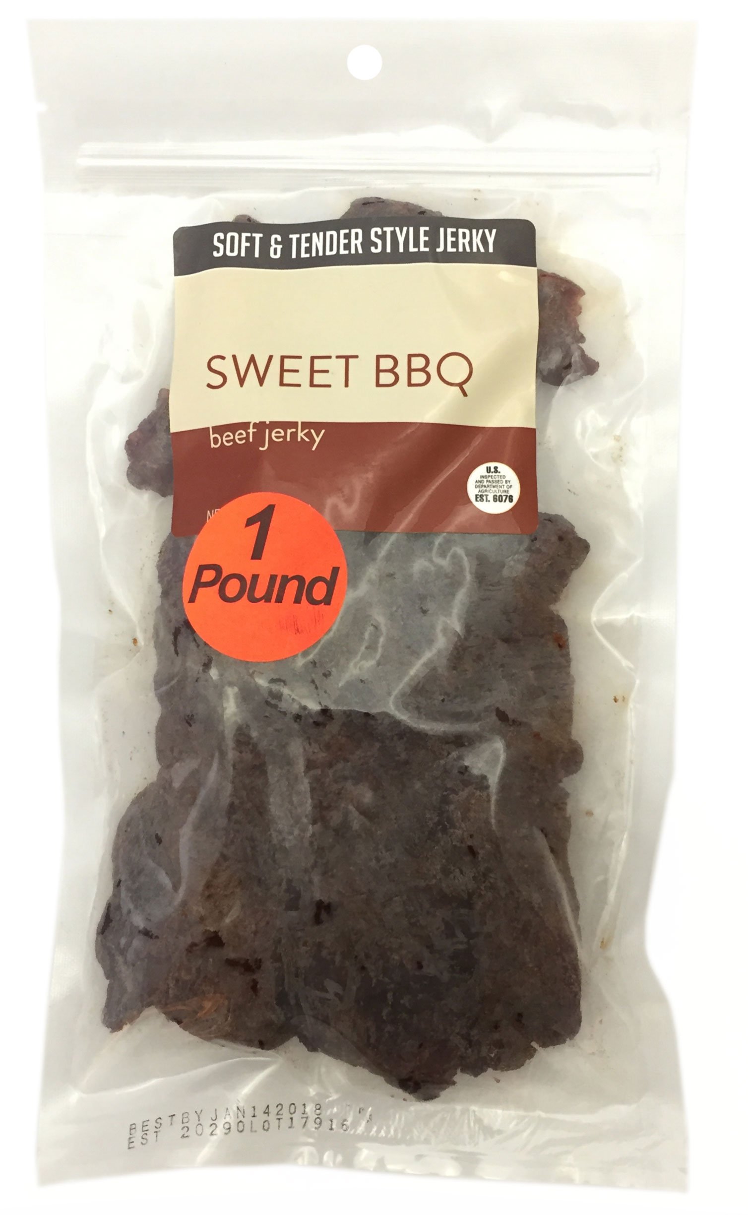 Original Soft and Tender Style Bulk Beef Jerky 1 POUND