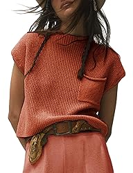 Himosyber Women's Solid Sleeveless Vest Mock Neck