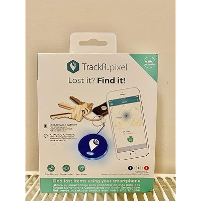 TrackR Pixel - Bluetooth Tracking Device. Item Tracker. Phone Finder. iOS/Android Compatible - Red White Blue (3 Pack)