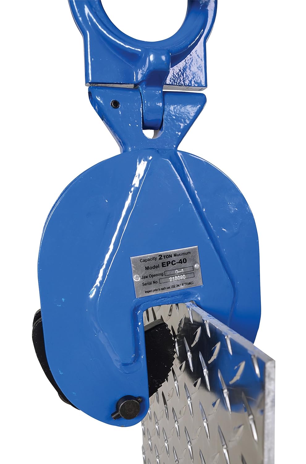 Vestil EPC-40 Vertical Plate Clamp, 1" Plate Thickness, 4000 lbs Working Load Limit, 2.38" Bale Opening: Lifting Clamps: Industrial & Scientific