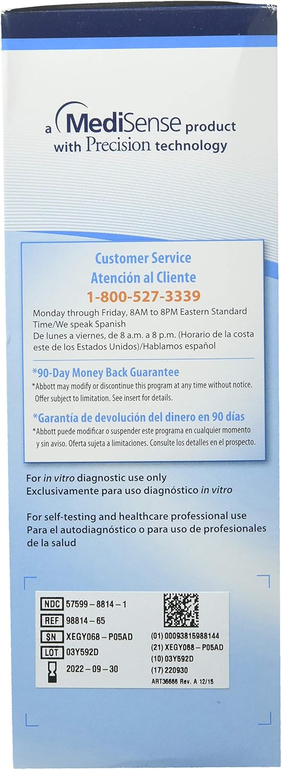 DSS Precision Xtra Blood Glucose Meter Kit, Results in 5 seconds, Strips Not Included (1 Kit): Health & Personal Care