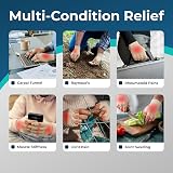 iMedic Arthritis Gloves Large Cream Fingerless Hand Compression view 3