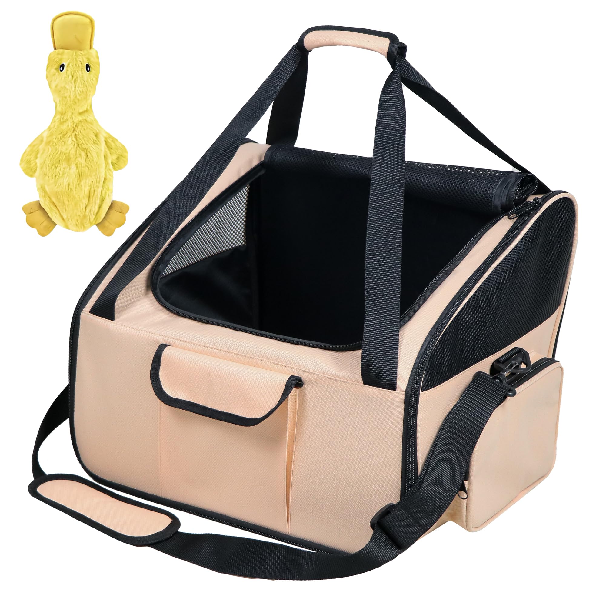 Photo 1 of WAG ONWARD - Dog Car Seat & Versatile Pet Carrier - 2in1 Dog Carriers for Small Dogs, Durable Polyester, Adjustable Straps, Breathable Mesh, Removable Pad, Toy Included - Ideal for Stress-Free Travel