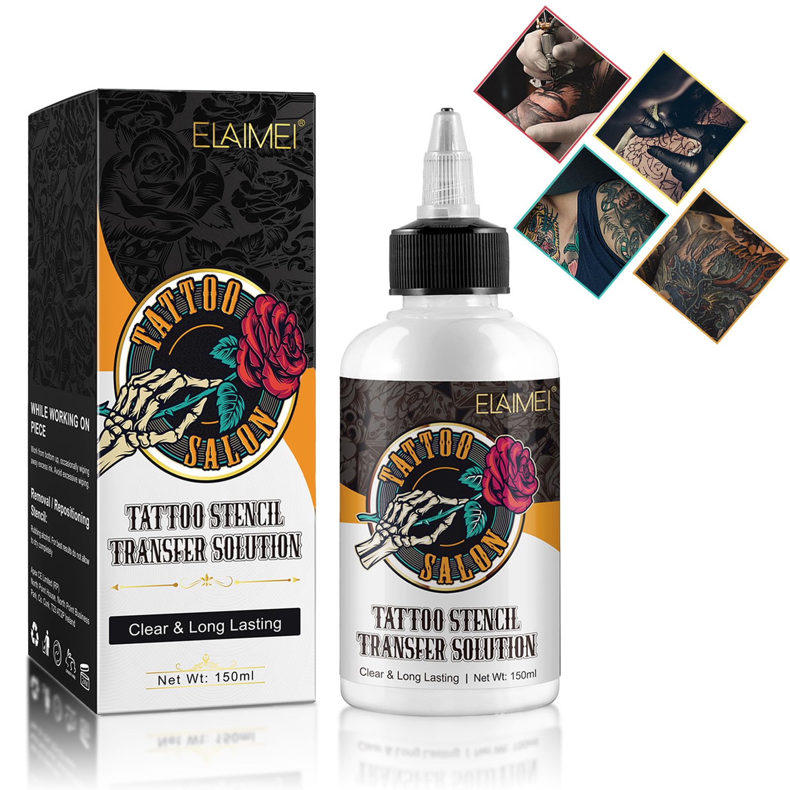 Tattoo Stencil Transfer Gel 150ml Professional Transfer Gel Lotion,Safe and Long-Lasting Lotion,Tattoo safety products for Tranfer Stickers paper machine templates-Vegan Friendly