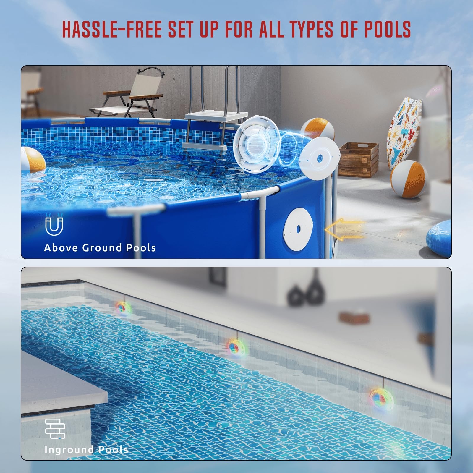 Mua Tendelux LED Swimming Pool Light, Surface Mounted Super Bright 30 ...