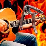 SUCCESS Guitar Capo Zinc Alloy Lightweight 2-in-1 with Pin Puller Dark Red view 2