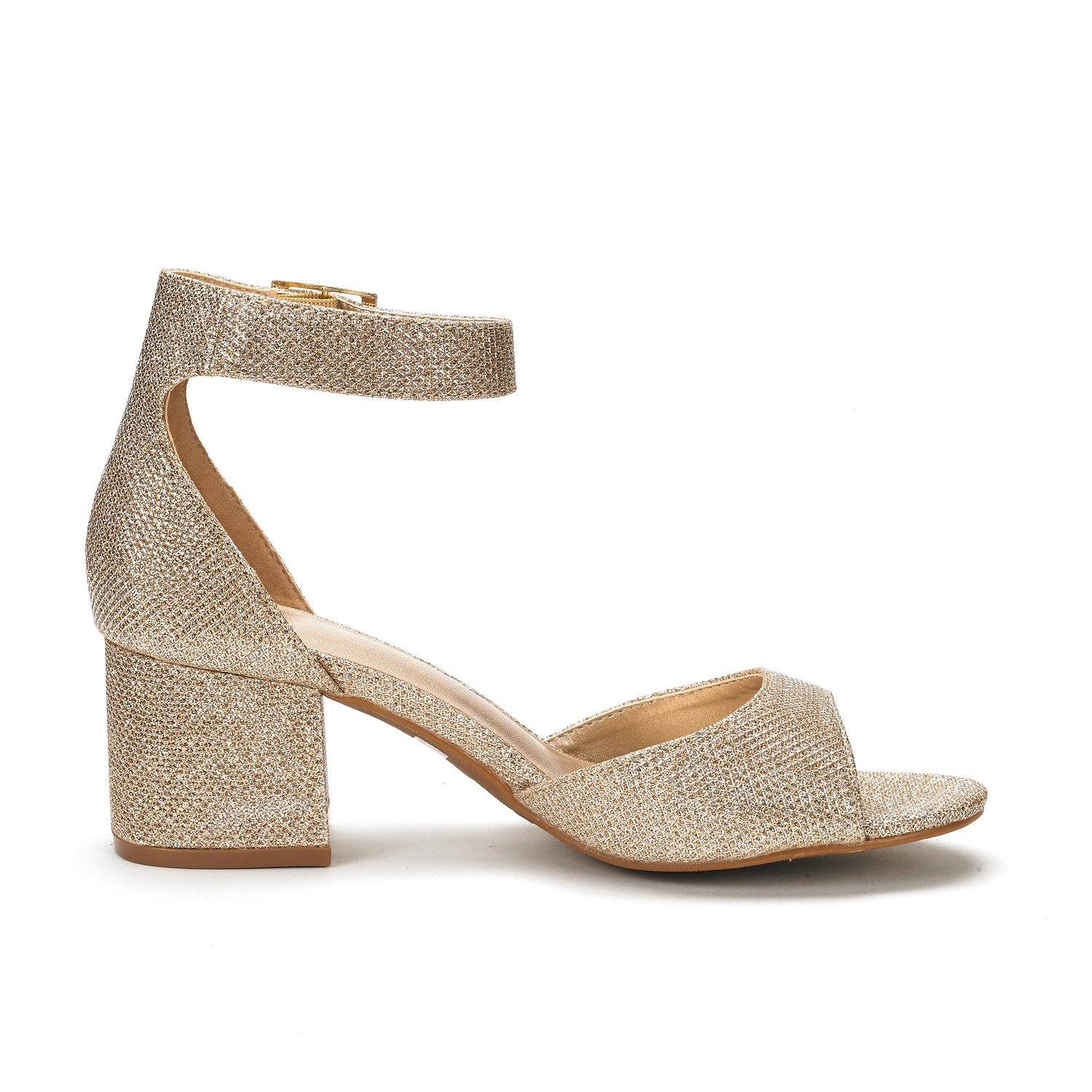 DREAM PAIRS Women's Chunkle Low Heel Pump Sandals - Image 4