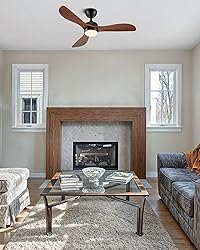 VONLUCE Ceiling Fans with Lights, 42 Inch Ceiling