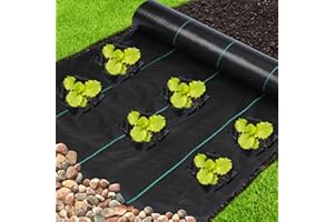 ACTREY Weed Barrier,3.5oz Weed Fabric Barrier Heavy Duty,3FTx100FT Garden Fabric Weed Barrier,Ground Cover Weed Cloth for Garden,Farm