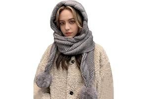 Women's Winter Hat with 3 Pom-Poms & Fleece Lining for Autumn & Winter