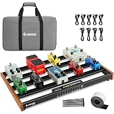 Donner Guitar Pedal Board with Built-in Power Supply | Aluminium Alloy Effects Pedalboard, DB-P300, 3.4Lb, 19.7"x 12.3"x 1.8"