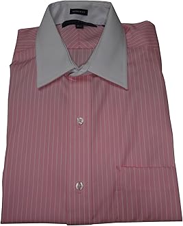 Tommy Hilfiger Men S Regular Fit Shirt Size 15 1 2 32 33 Pink White At Amazon Men S Clothing Store Button Down Shirts