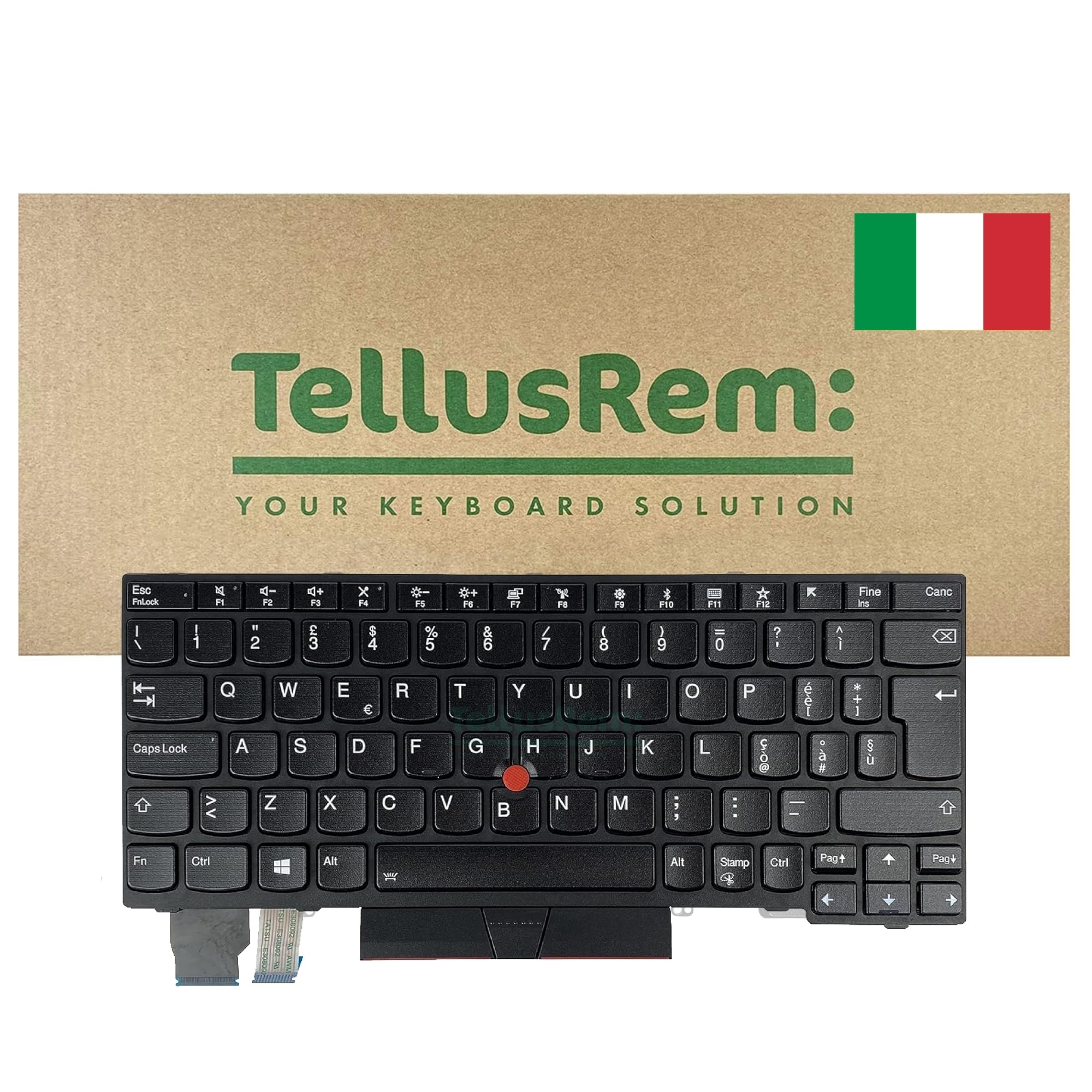 replacement Italian backlit keyboard for Lenovo Thinkpad X280 X390 X395
