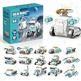 16-in-1 Solar Robot Kid, 190 Pcs STEM Educational Toy for Age 8+ | Sunlight Powered, No Batteries, Robotics STEM Kit, Green science, DIY experiment