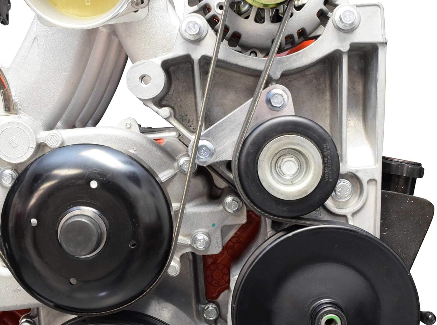 ICT Billet LS Idler Pulley Relocation Bracket for LS1 Intake Swap LQ4 LQ9 LSX 4.8L 5.3L 6.0L