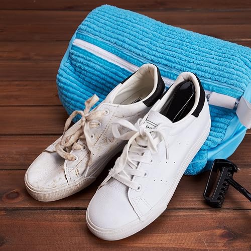 KALIDI Shoes Laundry Bag, Shoe Plush Wash Bag 360° Cleaner Kit For