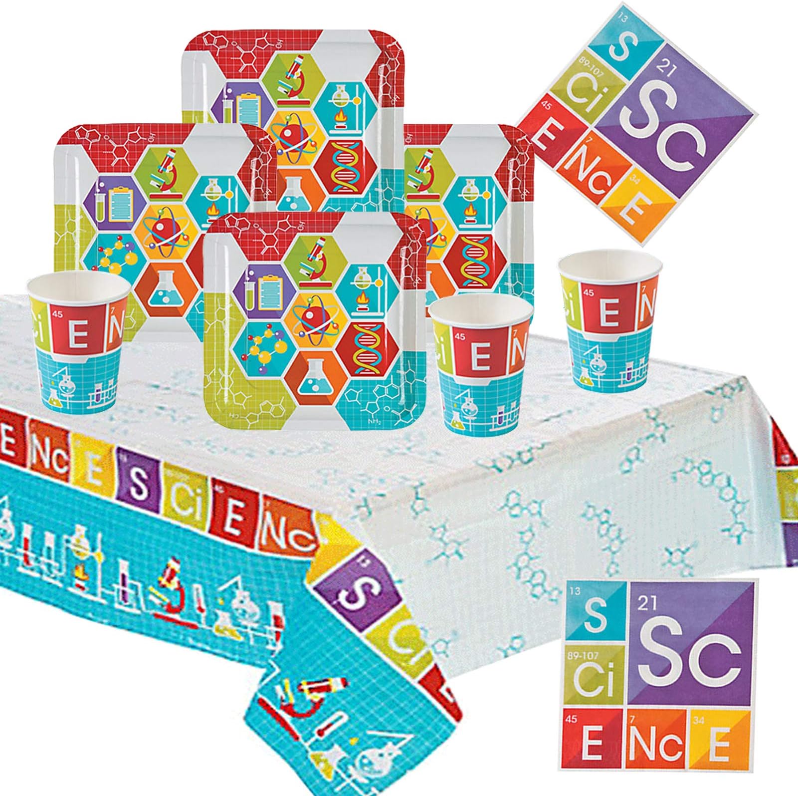 Science Party Kit 1T For 14 Children | Party Tableware