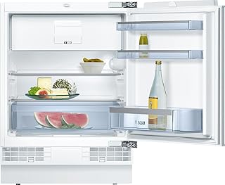 Bosch KUL15A60 Serie 6 Unterbau-Kühlschrank mit Gefrierfach / A++ / 82 cm Nischenhöhe / 140 kWh/Jahr / 123 L / MultiBox / SafetyGlass