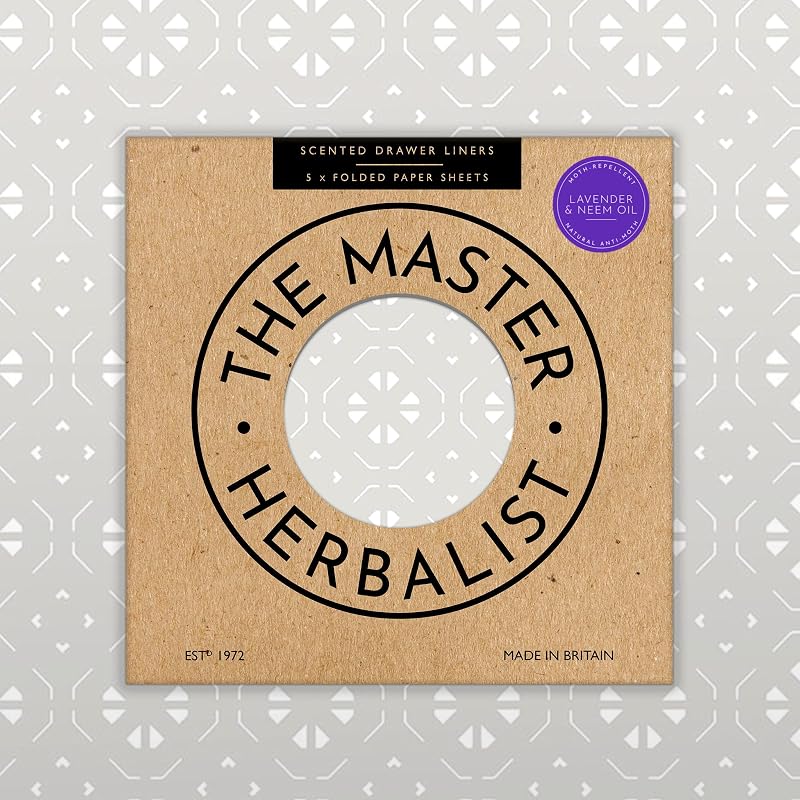 The Master Herbalist Fragrant Drawer Liners | Pack of 5 | Essential Oils