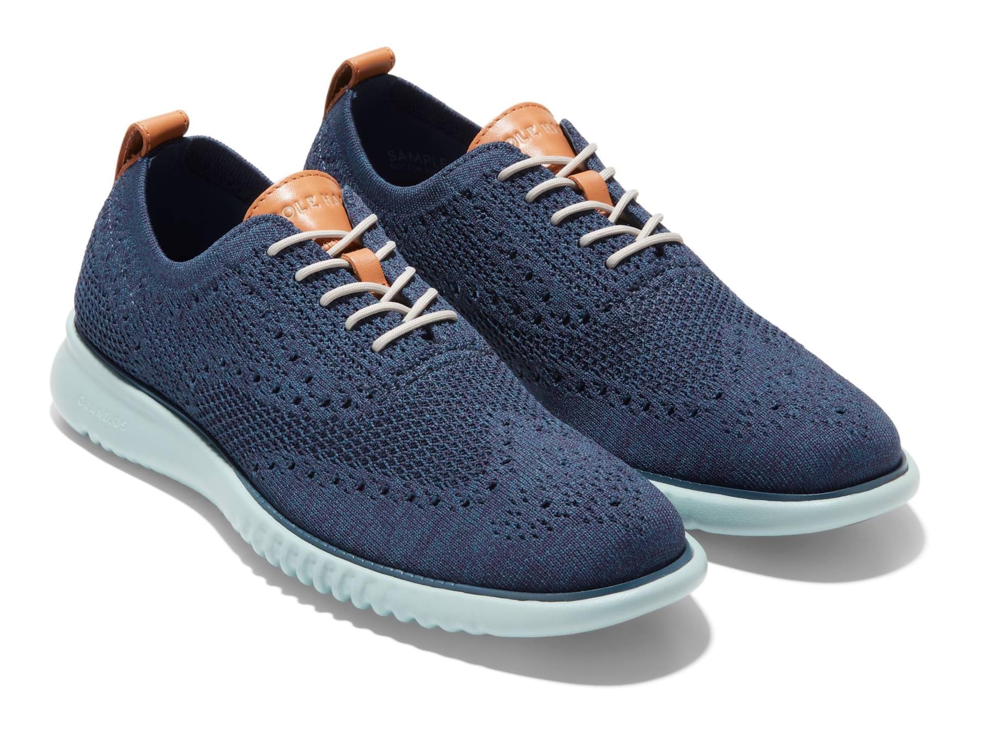 Chaussures Cole Haan Stitchlite Wing Oxford – Homme, Navy/ivory, Taille 10, Boîte Ouverte