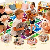 Art3d Colorful Liquid Sensory Floor Tiles 11.8 x 11.8 6 pcs view 9
