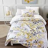 Regency Heights Twin XL Comforter Set Yellow Bed Set, 6 Pieces Cute Floral Bedding Set Ultra Soft Botanical Flowers Comforter, Sheets, Pillowcases & Sham