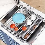 JASIWAY Over The Sink Dish Drying Rack for