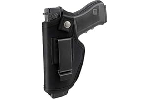 Gexgune Hunting Concealed Belt Holster Tactical Pistol Bags Waistband IWB OWB Gun Holster fits Subcompact to Large Handguns f
