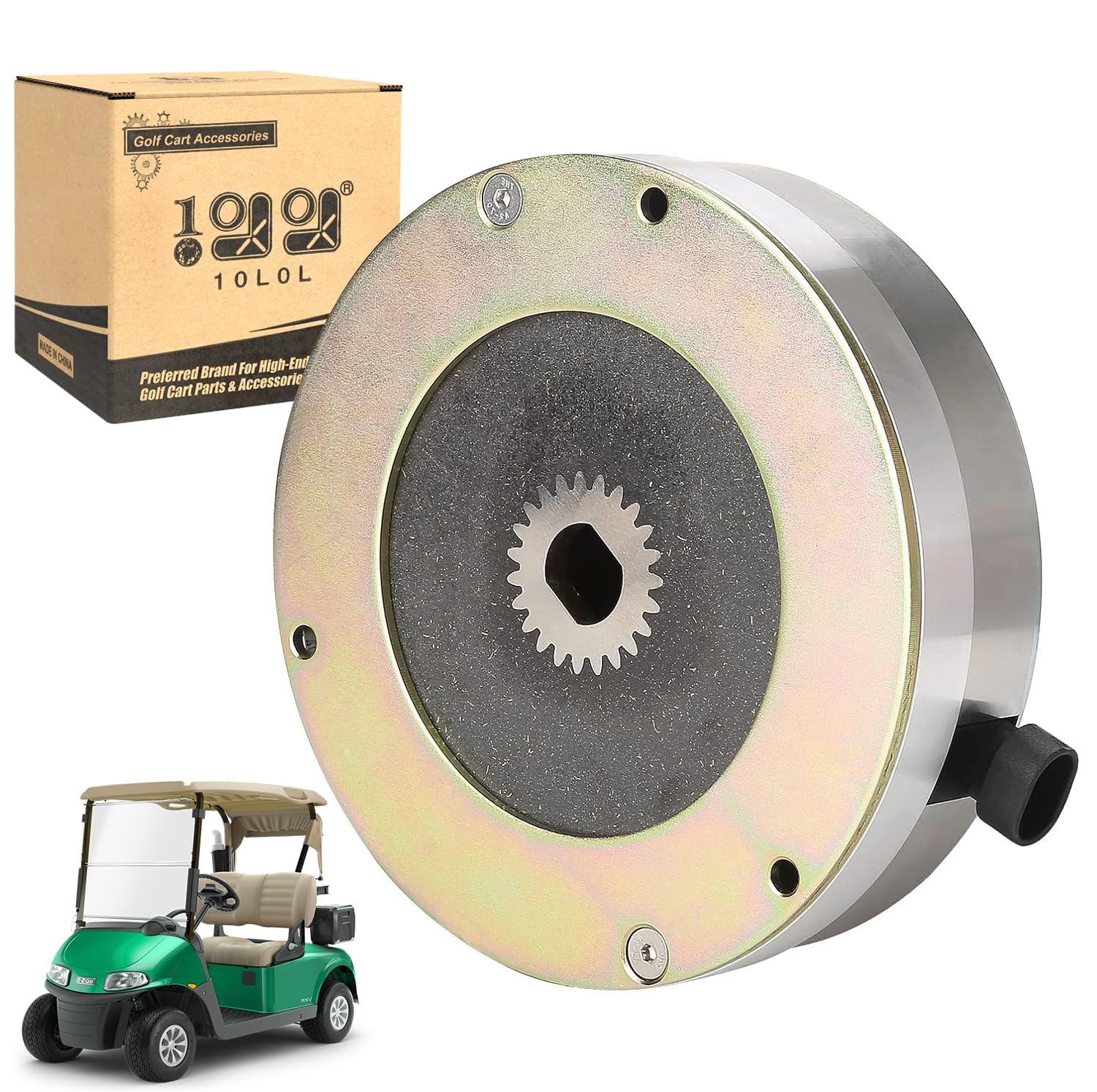10L0L 6" Golf Cart Motor Brake Replacement Fits EZGO RXV 2008-2011 Electric Replaces OEM #610065 605867