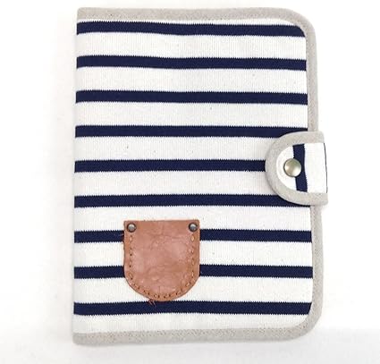 Amazon Co Jp Mor 050 2 母子手帳大き目サイズ 母子手帳福岡サイズ 多目的ケース 通帳ケース 手帳ケース シンプル レディス 女性用 メンズ 男性用 ハンドメイド 手作り 母子手帳ケース ボーダー 紺 楽器