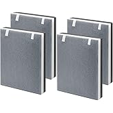 Vital 100 Replacement Filter Compatible with LEVOIT Vital 100 Air Purifier, 3-in-1 Filter with Activated Carbon Filter for Vital 100-RF, White, 4 Pack